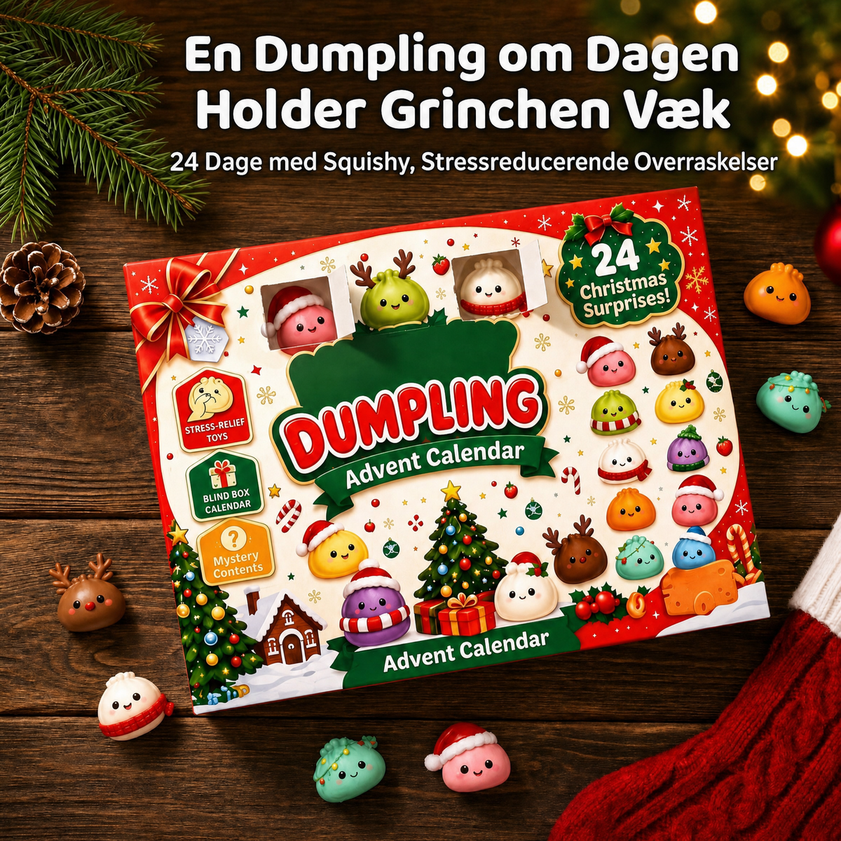 2026 Dumpling Squishy Julekalender