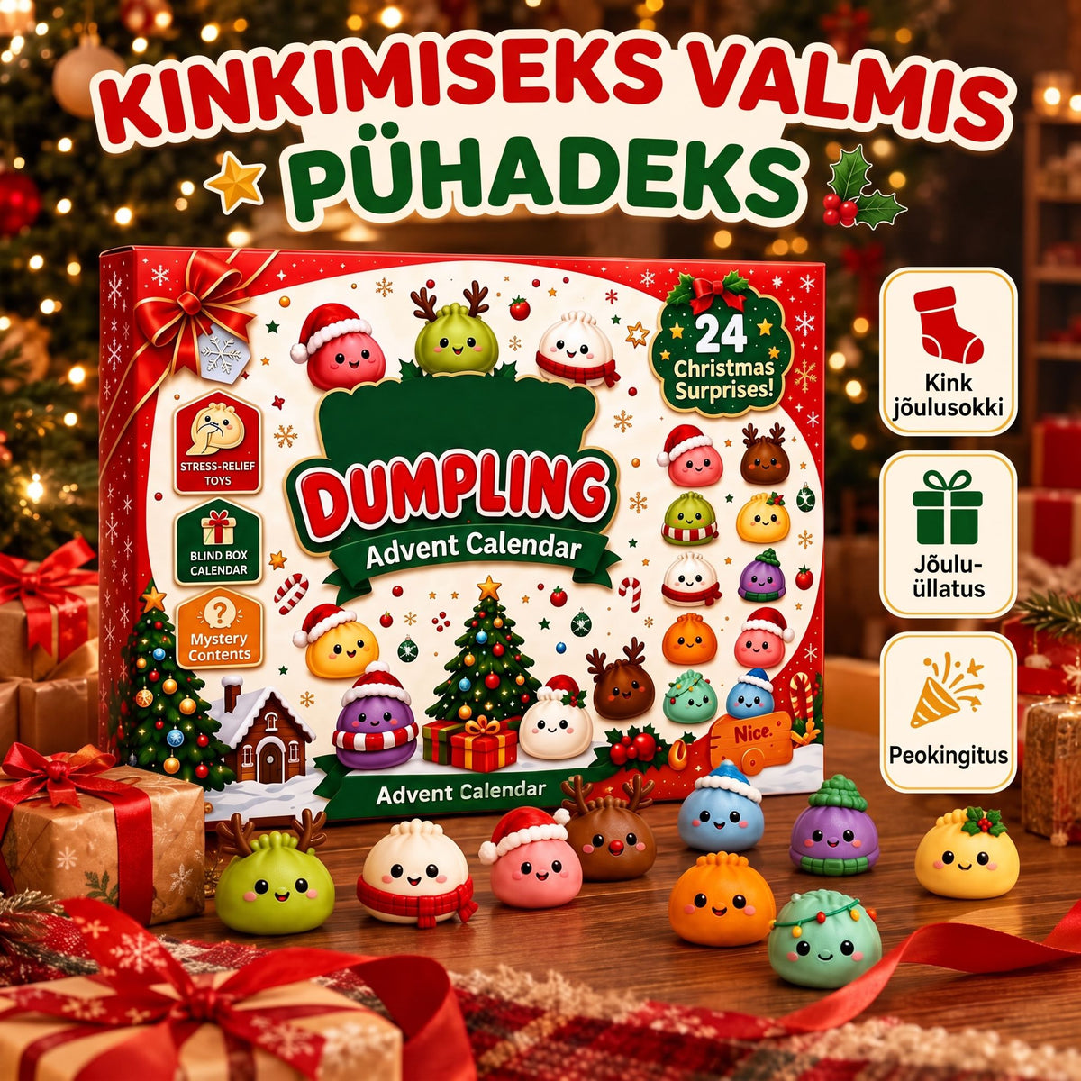 Dumpling Squishy advendikalender