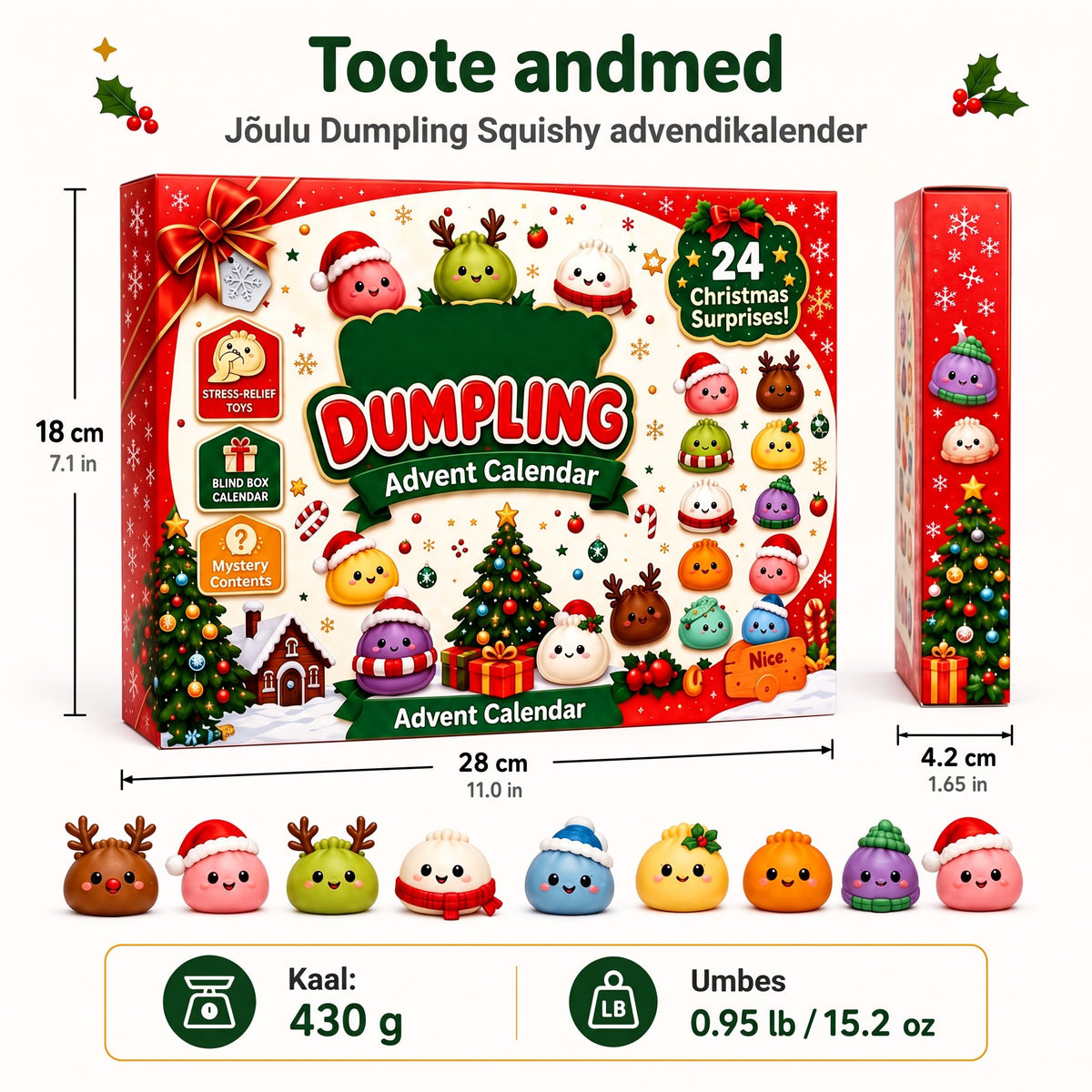 Dumpling Squishy advendikalender