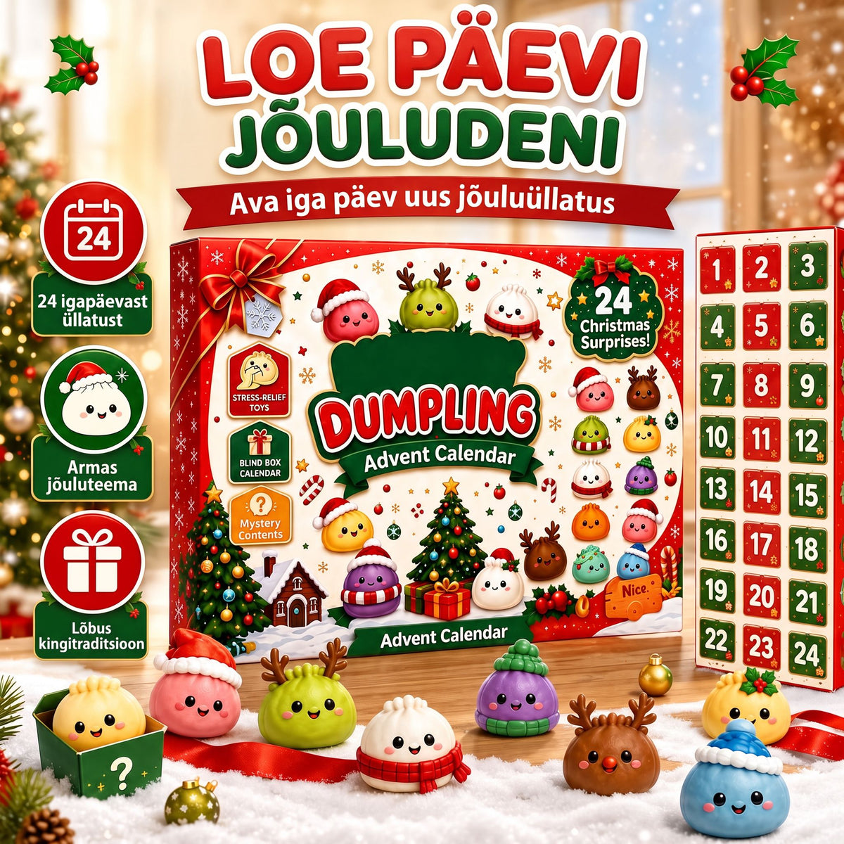 Dumpling Squishy advendikalender