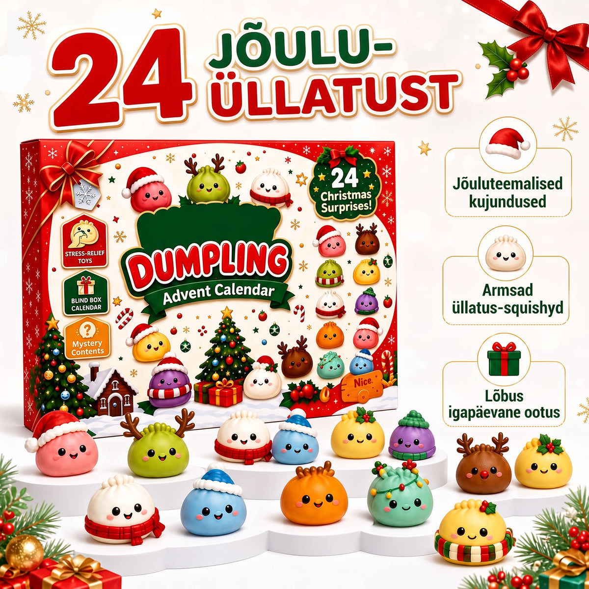 Dumpling Squishy advendikalender
