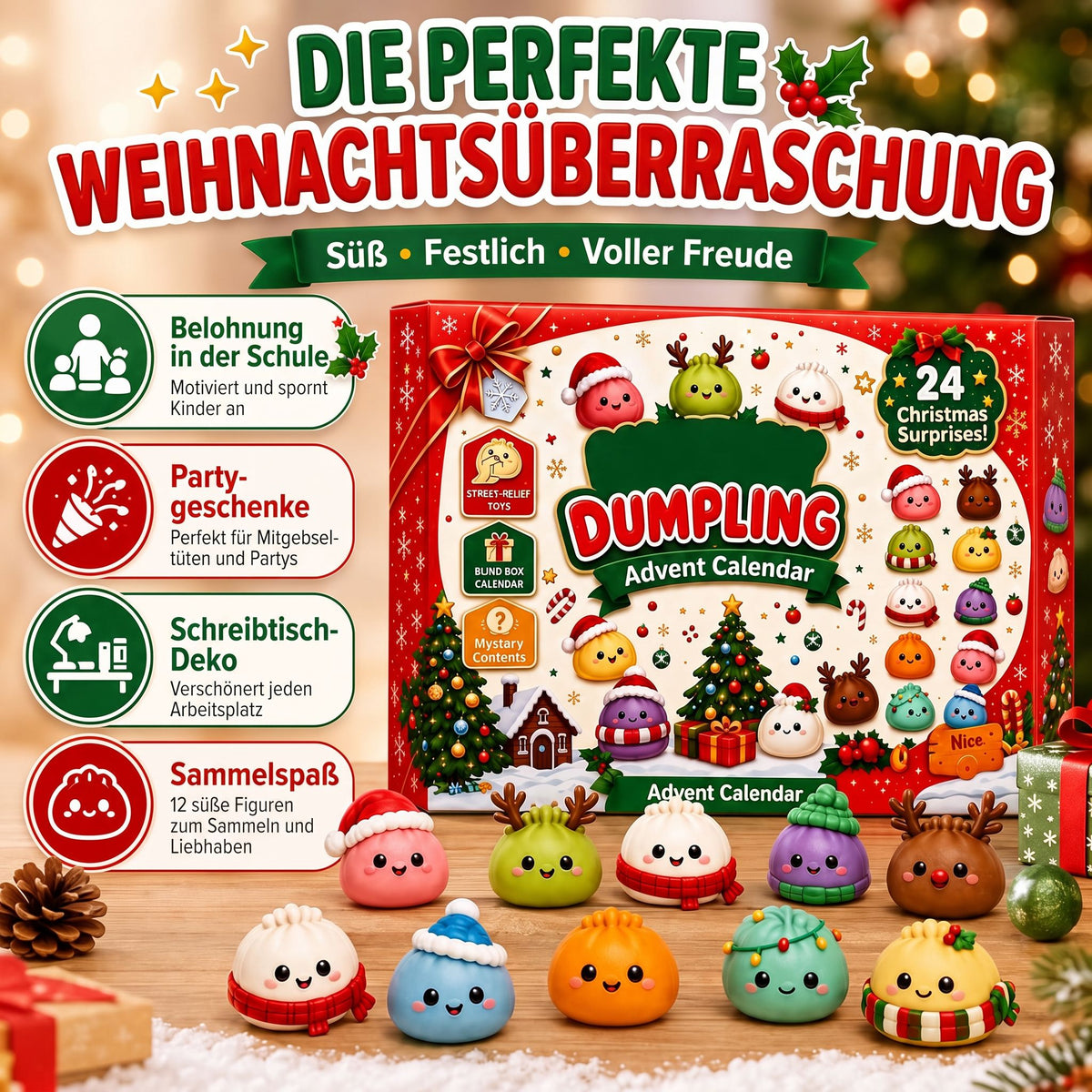 2026 Dumpling Squishy Adventskalender