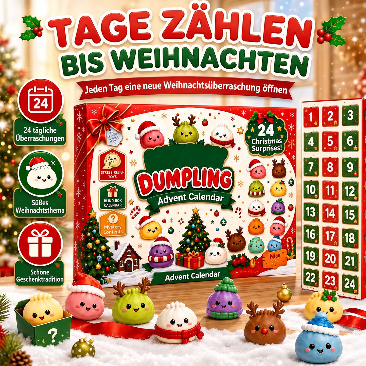 Dumpling Squishy Adventskalender 2026