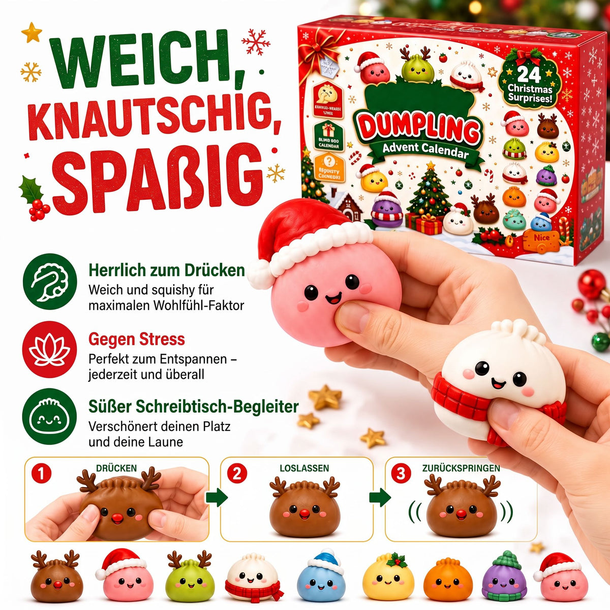 Dumpling Squishy Adventskalender 2026