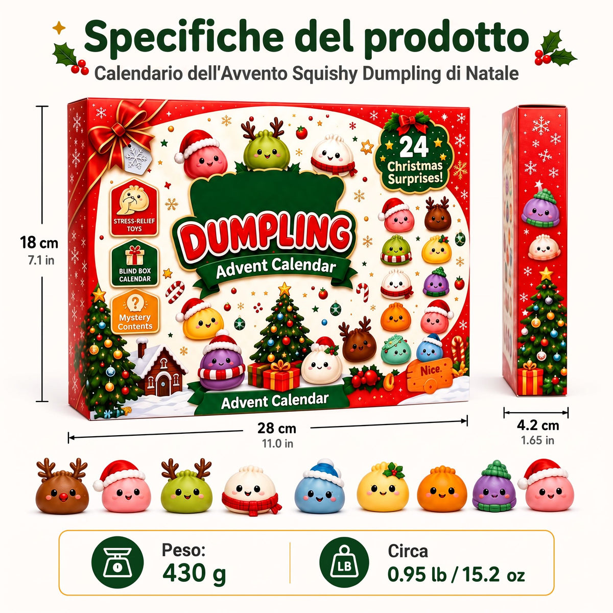 Calendario dell'Avvento Squishy Dumpling 2026
