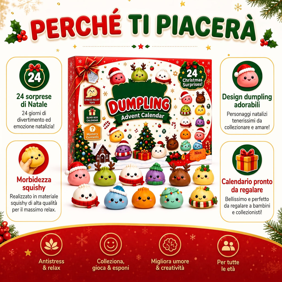 Calendario dell'Avvento Squishy Dumpling 2026