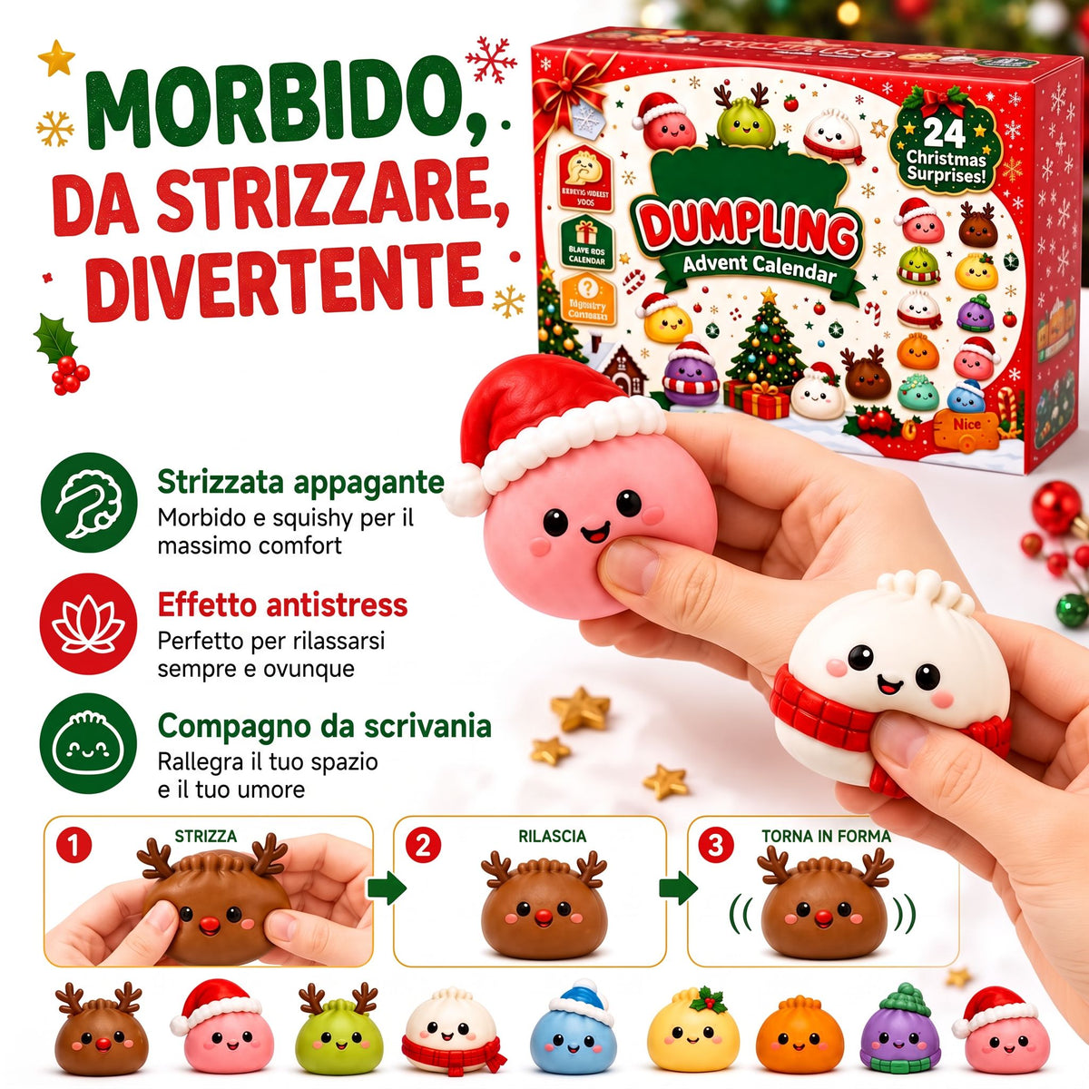 Calendario dell'Avvento Squishy Dumpling 2026