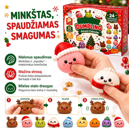 Dumpling Squishy advento kalendorius
