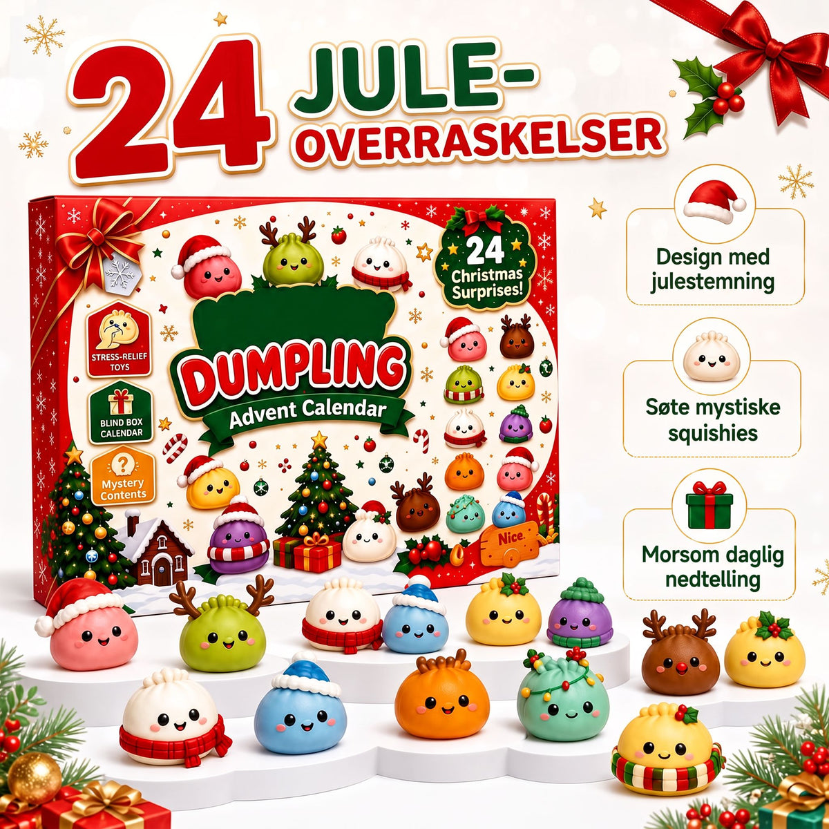 Dumpling Squishy-julekalender 2026