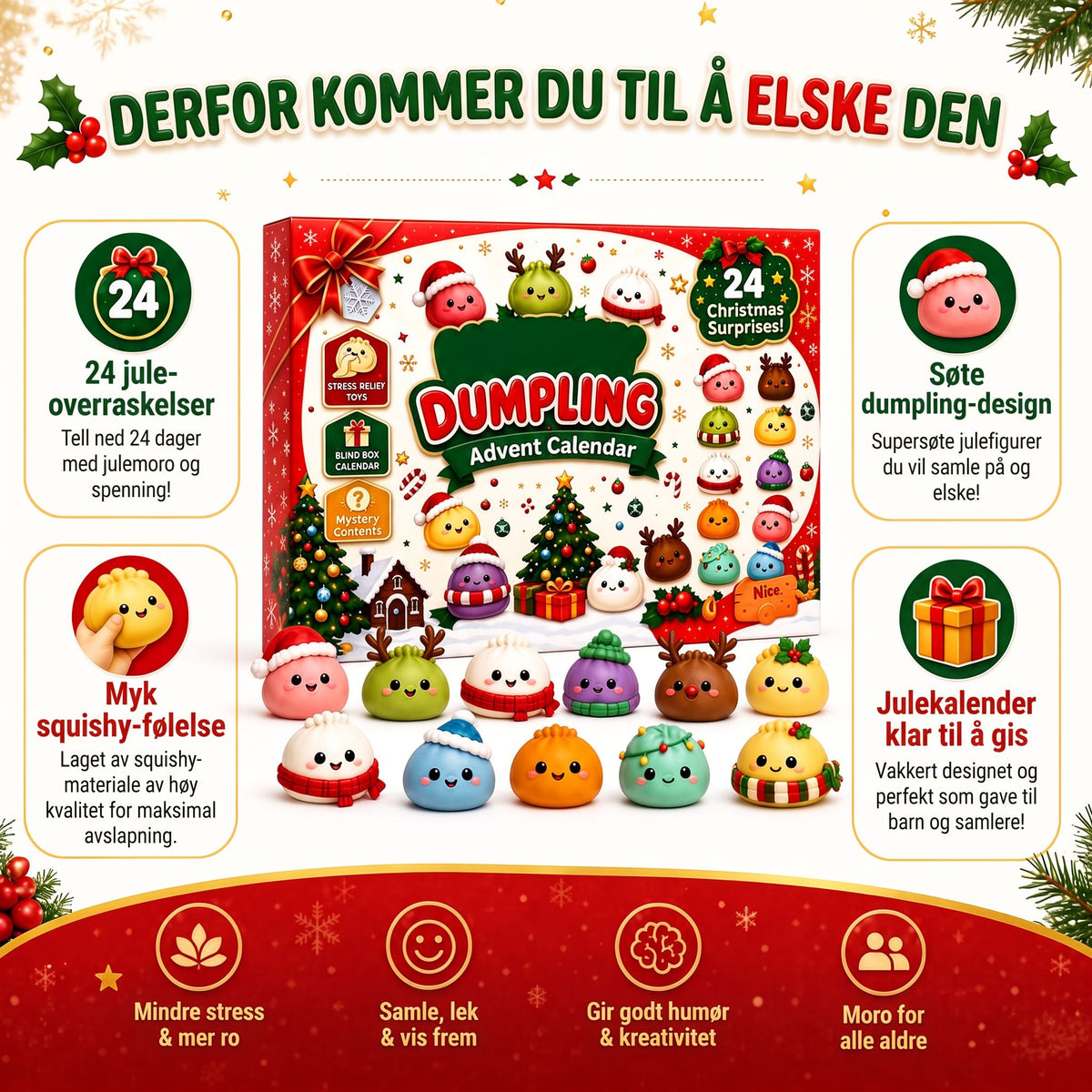 Dumpling Squishy-julekalender 2026