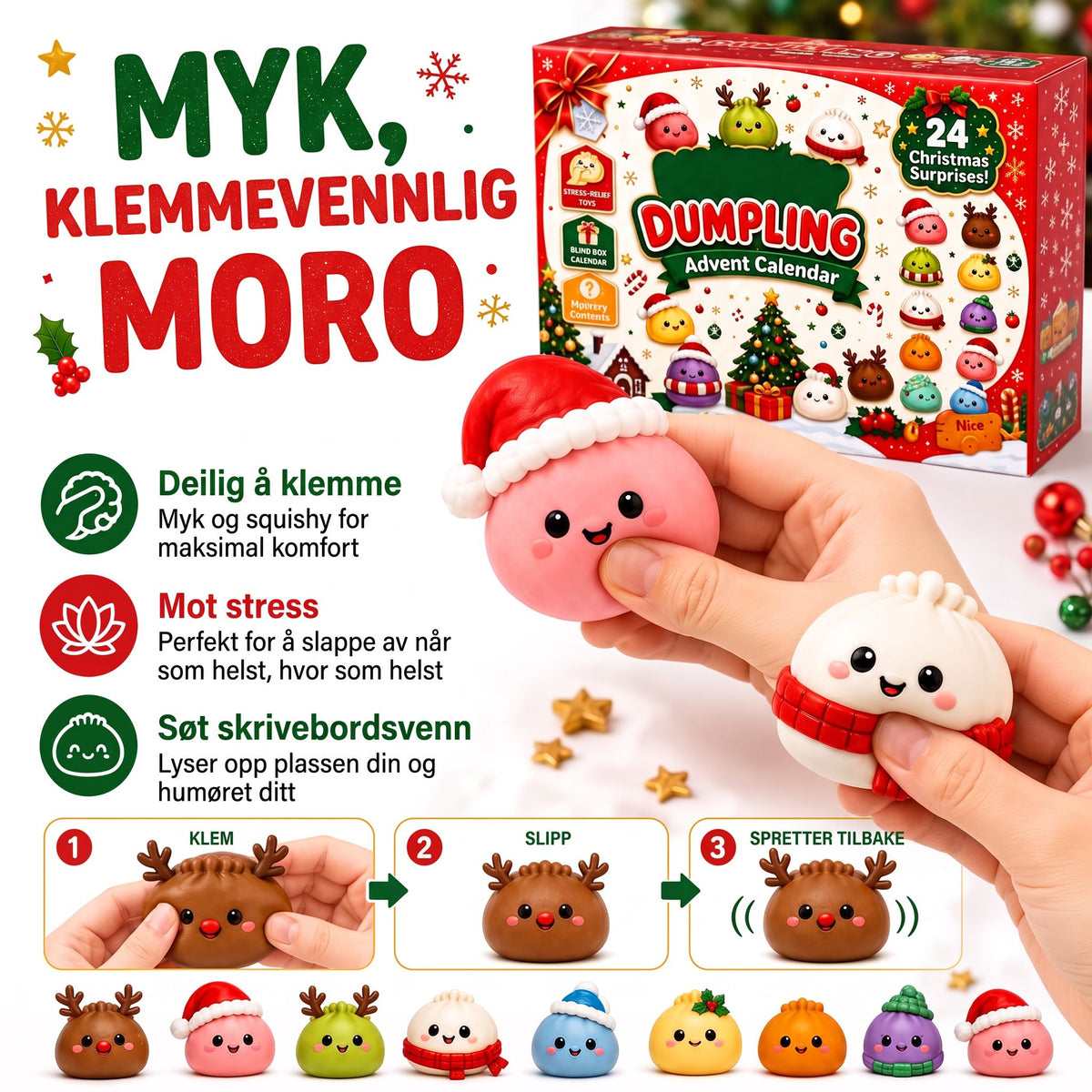 Dumpling Squishy-julekalender 2026