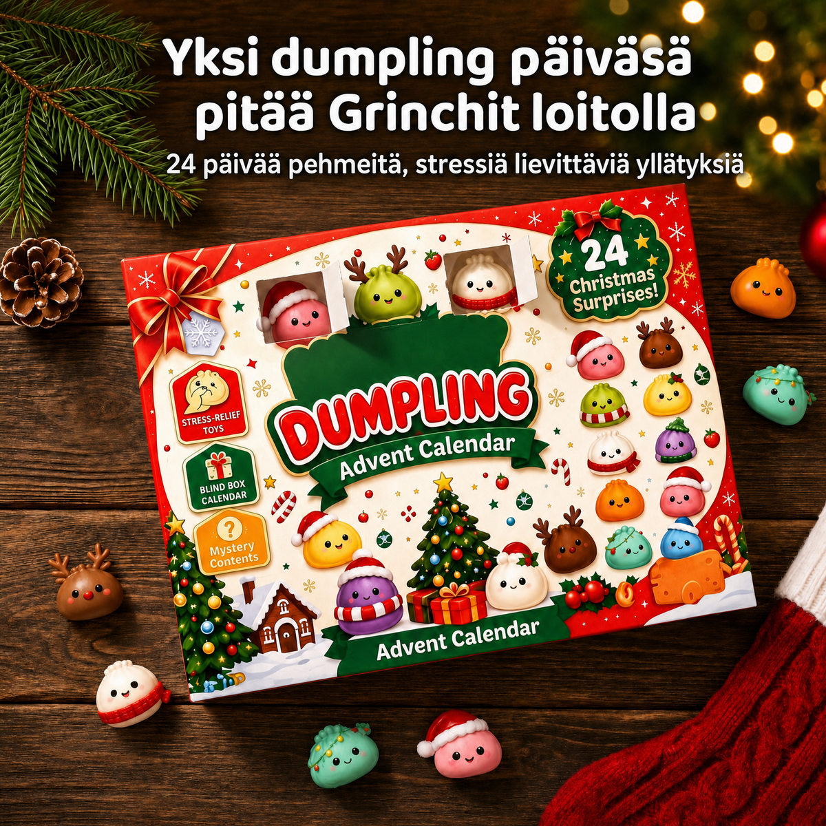 2026 Dumpling Squishy Joulukalenterit
