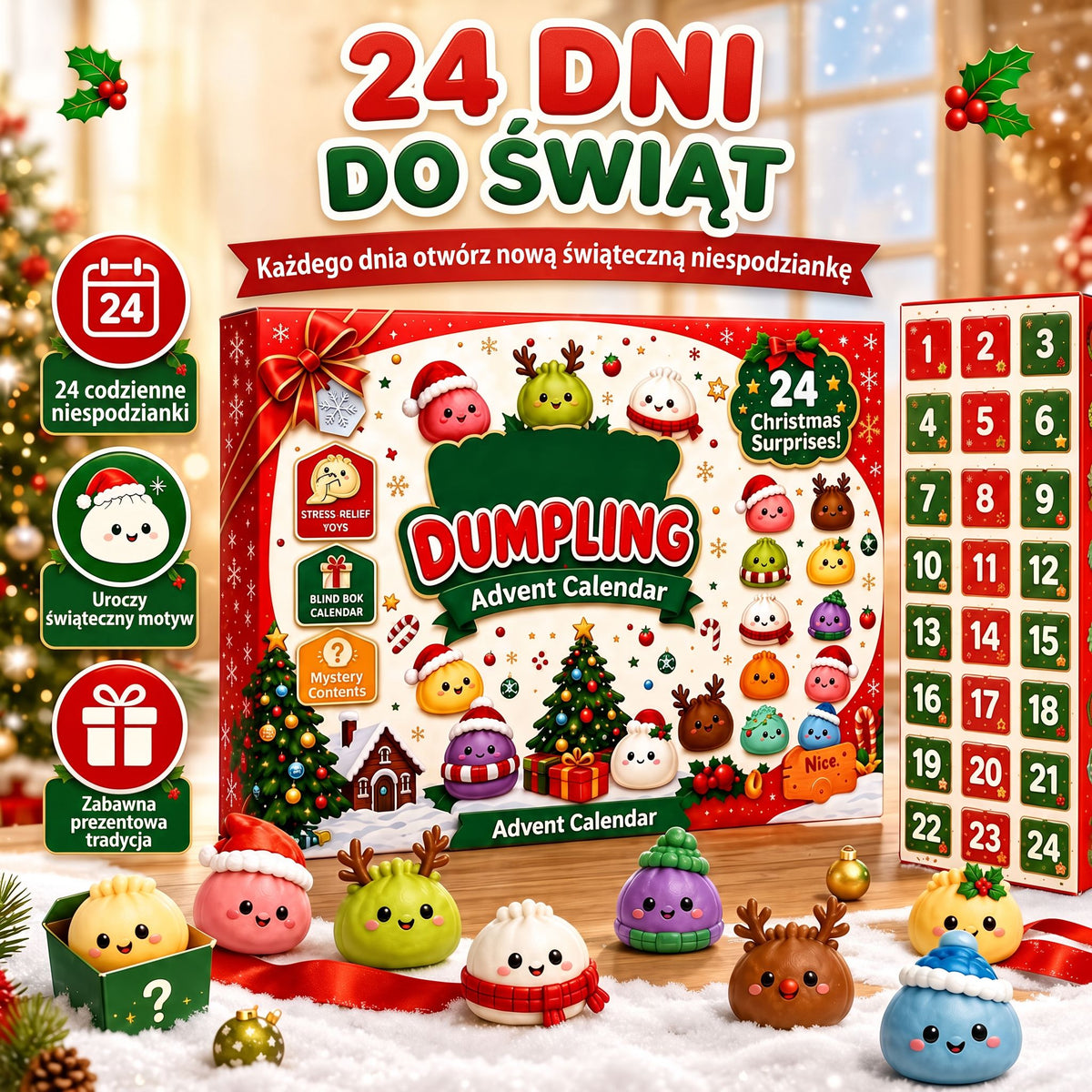 Kalendarz adwentowy Squishy Dumpling 2026