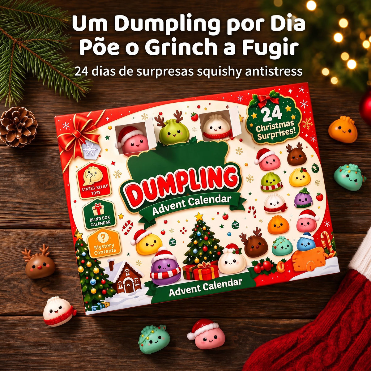 Calendário do Advento Squishy Dumpling