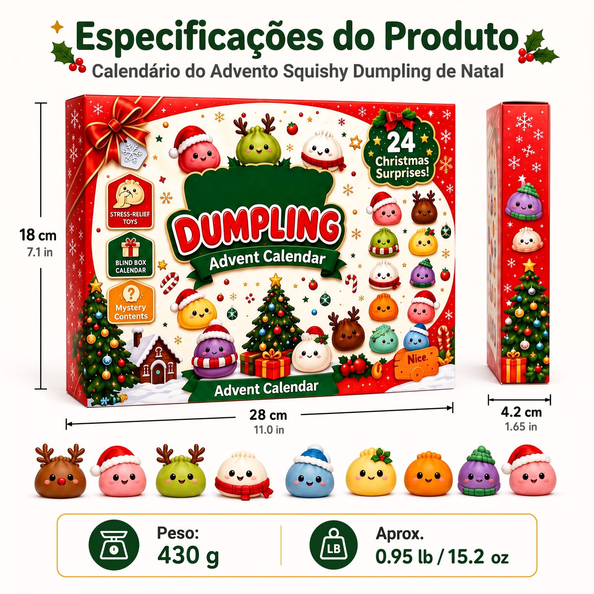 Calendário do Advento Squishy Dumpling