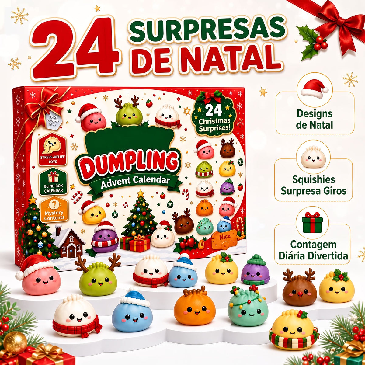 Calendário do Advento Squishy Dumpling
