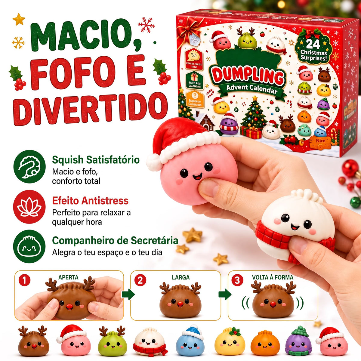 Calendário do Advento Squishy Dumpling