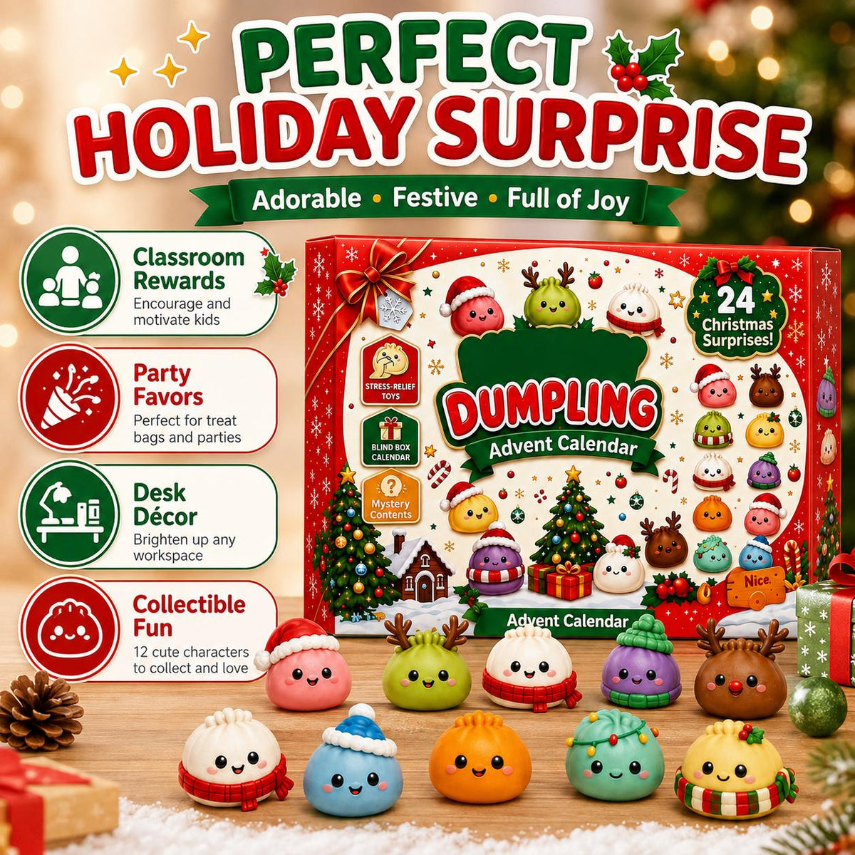 2026 Dumpling Squishy Advent Calendar