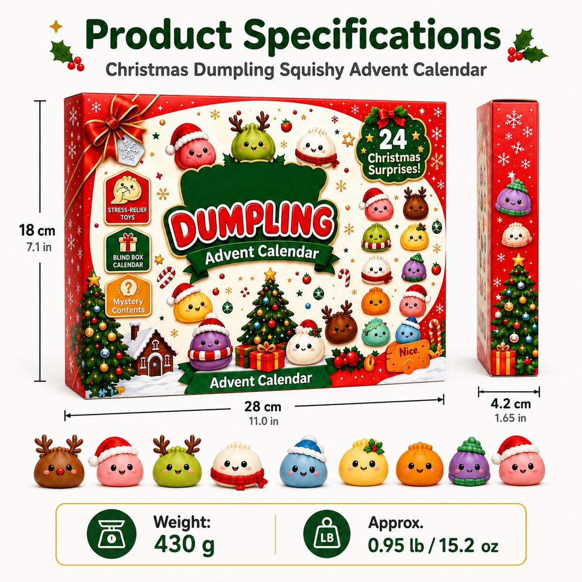 2026 Dumpling Squishy Advent Calendar