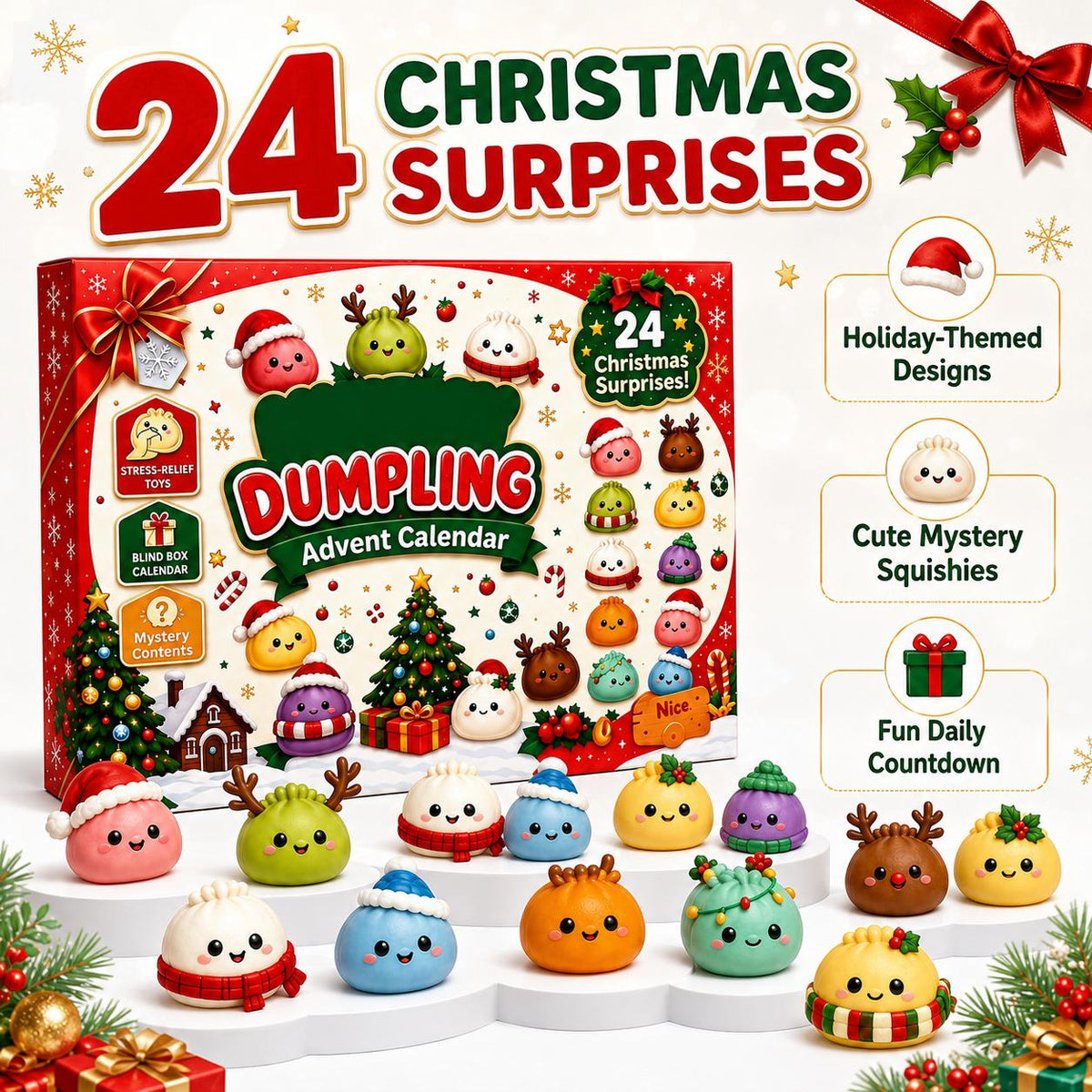 2026 Dumpling Squishy Advent Calendar